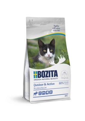 Корм Bozita для активных кошек, с курицей, рисом и мясом лося, Outdoor&Active 30/20