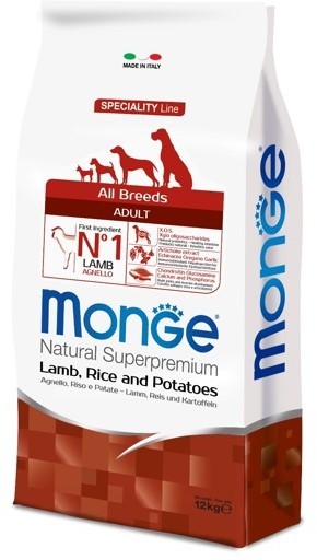  Monge Dog Speciality корм для собак всех пород ягненок с рисом и картофелем 12 кг