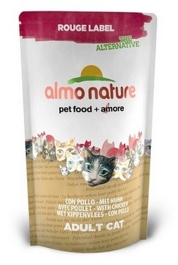 Almo Nature 100% Fresh для кошек с курицей , Rouge label The Alternative with Chicken,3,75 кг