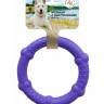 Зооник Игрушка д/собак Кольцо с косточками фиолетовый, пластикат 16,5см