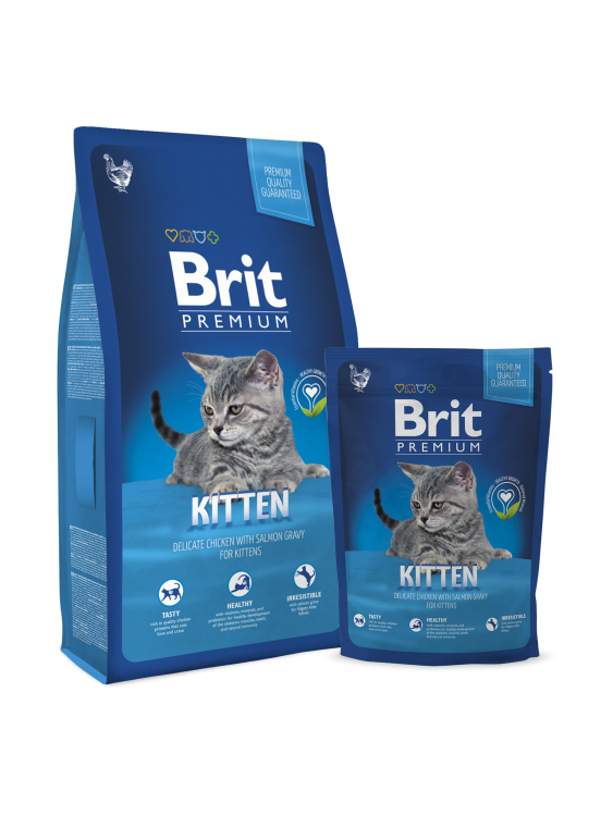 Brit Premium Cat Kitten для котят с курицей в лососевом соусе