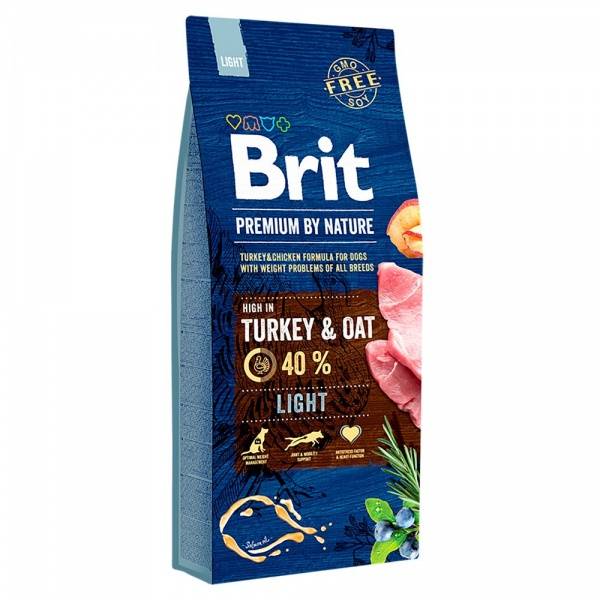Brit premium by nature light clearance 15 kg