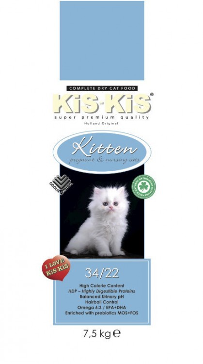 KiS-KiS Kitten Сухой корм для котят всех пород 7,5 кг