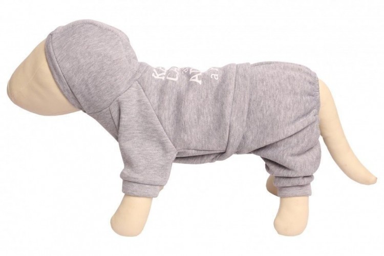 Lion спортивный костюм для миниатюрных собак, серый меланж