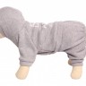 Lion спортивный костюм для миниатюрных собак, серый меланж