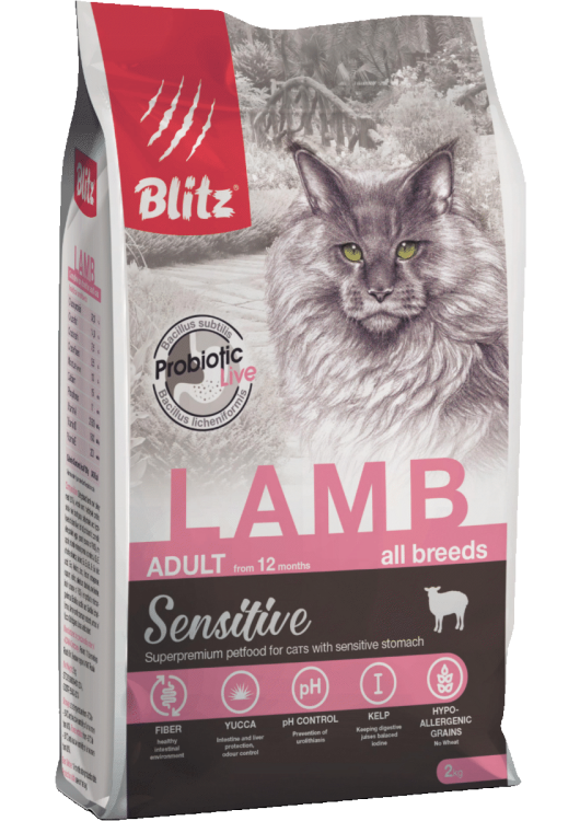Blitz Sensitive Lamb Adult Cats All Breeds