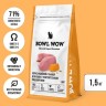 BOWL WOW сухой корм для взрослых кошек с чувствительным пищеварением с индейкой и тыквой, 4кг