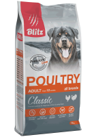 Blitz Classic Poultry Adult Dog All Breeds, 15кг