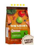 NOW'KITCHEN Fresh беззерновой корм для взрослых кошек со свежей индейкой, уткой, лососем и овощами, Adult Grain-free Recipe, Turkey, Duck, Salmon