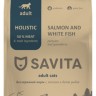 SAVITA беззерновой корм для взрослых кошек с лососем и белой рыбой