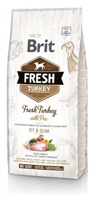 Brit Fresh Turkey with Pea Light Fit & Slim, 12кг 