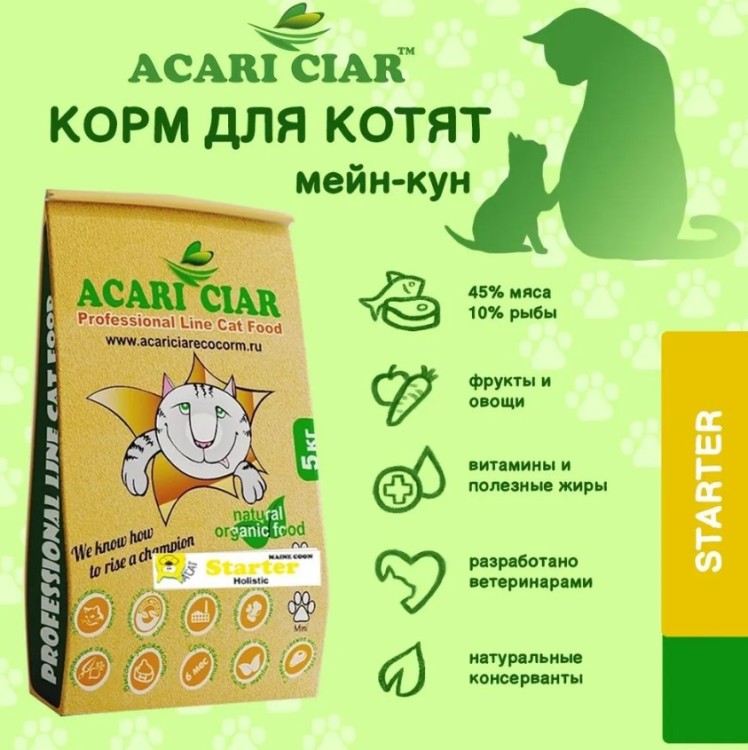 Acari Ciar Maine Coon Starter Holistic