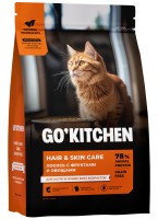 GO KITCHEN лосось с фруктами и овощами, полнорационный беззерновой сухой корм для котят и кошек всех возрастов с лососем