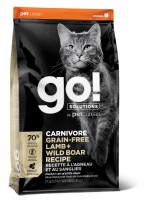 GO! Natural holistic беззерновой корм для котят и кошек, с ягненком и мясом дикого кабана( Lamb + Wikd Boar Recipe for indoor cats) GO! CARNIVORE GF Lamb + Wild Boar