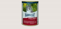Консервы Happy Cat  кусочки в соусе (кролик, индейка) , 410гр