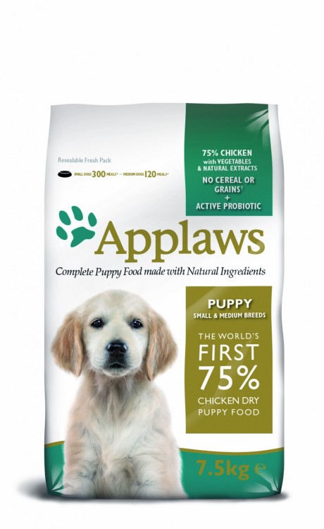 Applaws Dry Dog Chicken Small & Medium Breed Puppy Беззерновой для щенков малых и средних пород "Курица/овощи: 75/25%"