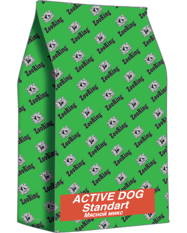 ZooRing Active Dog Standart Мясной микс и рис 
