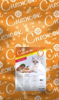 СНЕЖОК сухой корм  для кошек, мясное ассорти с полезными травами, 10кг