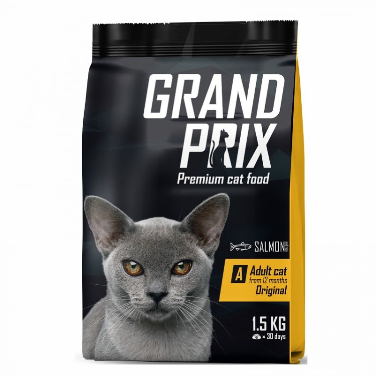 GRAND PRIX ORIGINAL.Корм для всех пород кошек с лососем