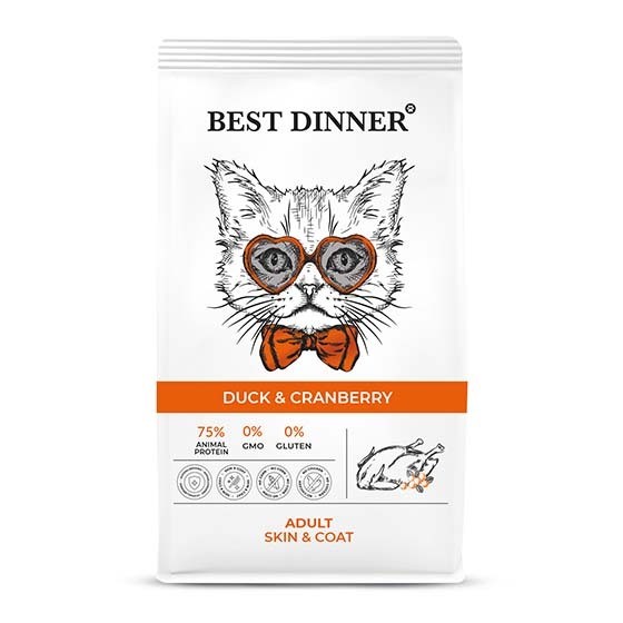 Best Dinner Adult Cat Duck & Cranberry, 10кг