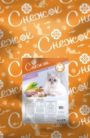 СНЕЖОК сухой корм для стерилизованных кошек с курицей и индейкой, 10кг