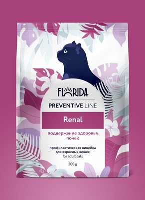 Florida Preventive Line Renal сухой корм для кошек "Поддержание здоровья почек" 1,5 кг