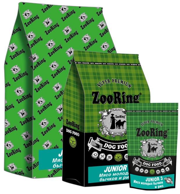 ZooRing Junior 3 Мясо молодых бычков и рис