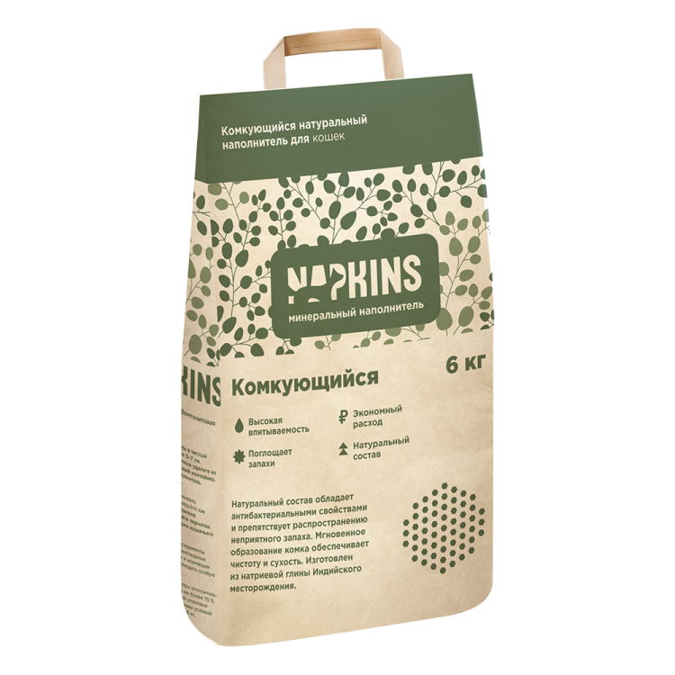 NAPKINS наполнитель комкующийся , 6 кг (12л)