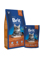 Brit Premium Cat Indor для кошек домашнего содержания курица и печень