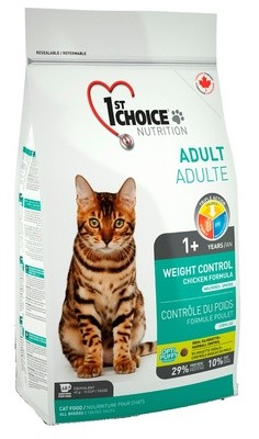 Корм 1st Choice для кошек с лишним весом, 2,72кг