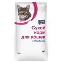 АРО сухой корм для кошек Говядина