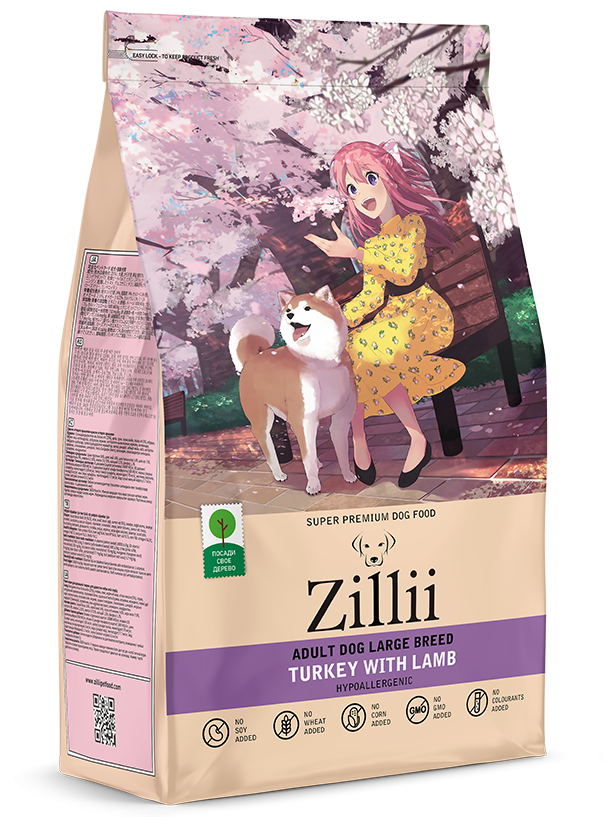 ZILLII Adult Dog Large Breed Сухой корм для взрослых собак КРУПНЫХ ...