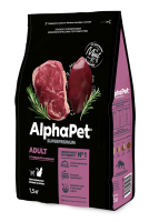 AlphaPet Superpremium с говядиной и печенью для взрослых кошек