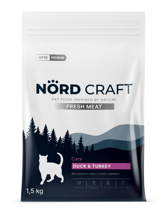 Nord Craft Adult cats  Duck & Turkey