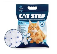 Наполнитель впитывающий силикагелевый CAT STEP Arctic Blue, 15,2 л * 6,68 кг