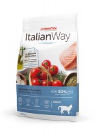 Корм Italian Way безглютеновый, для стерилизованных кошек, с лососем и сельдью, Sterilized Salmon/Herrings
