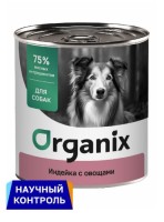 Organix консервы Консервы для собак Индейка с овощным ассорти, 750гр