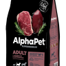 AlphaPet Superpremium для средних пород с говядиной и потрошками