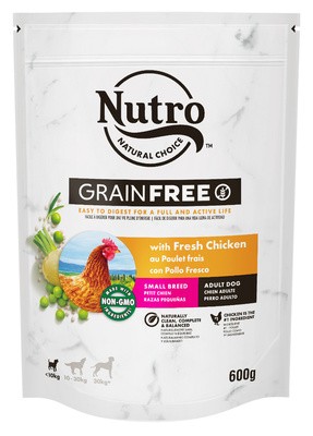 Nutro корм сухой полнорационный для взрослых собак мелких пород со свежей курицей и экстрактом розмарина 1,4 кг