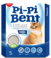 Наполнитель Pi-Pi-Bent Deluxe Classic для кошек, комкующийся, 5 кг 12 л