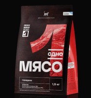 Сухой полнорационный корм ОДНО МЯСО для стерилизованных кошек с говядиной