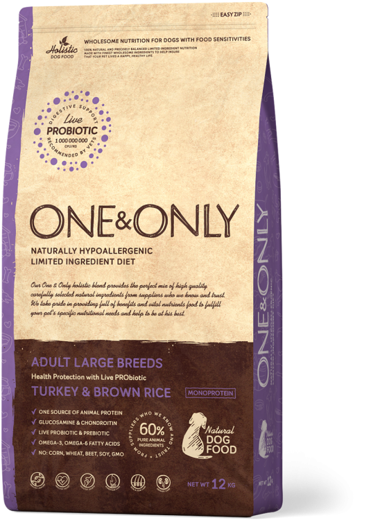 ONE&ONLY Turkey & Rice Adult LARGE Breeds
